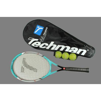 2. Techman 8003 Tennisschläger + 3 T8003 Bälle