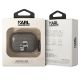 3. Karl Lagerfeld KLAPHNKCTGK Airpods Pro Cover schwarz/schwarz Gliter Karl&Choupette