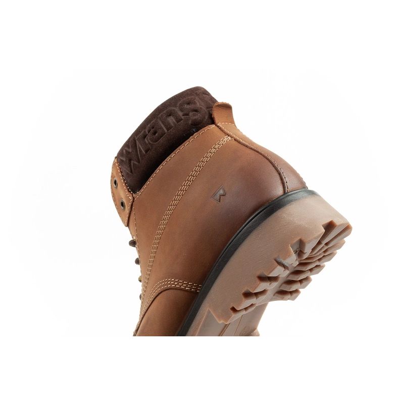 7. Wrangler Arch Herrenschuhe Chelsea Boots elegante Stiefeletten Naturleder Braun