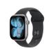 Apple Watch Series 11 GPS + Cellular 42 mm Gehäuse aus Space Grau Aluminium mit schwarzem Sportarmband - S/M