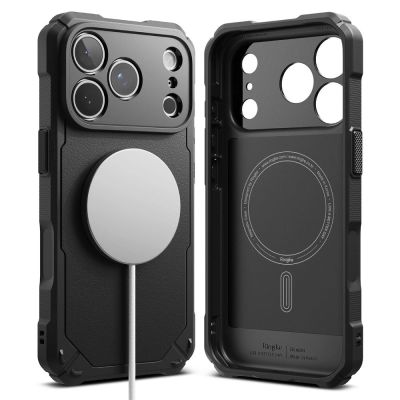 2. Ringke Rugged Gear Magnetische MagSafe-Hülle für iPhone 18 Pro / 17 Pro – Schwarz