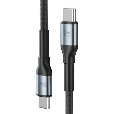 2. 3mk Hyper Cable N-SERIES USB-C / USB-C 3m PD 3.0 QC 3.0 20V/3A 60W - schwarz