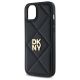 6. DKNY Quilted Stack Logo iPhone 15 Plus Hülle - Schwarz