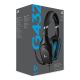 4. Logitech 981-000770 Kopfhörer mit Mikrofon (Schwarz)
