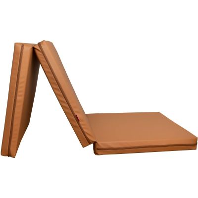 47. Zusammenklappbare Turnmatte, braun, 180 cm, Bank