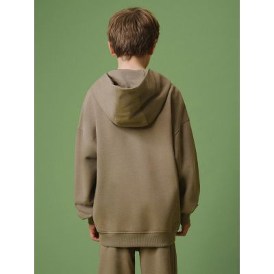 2. Locker geschnittener Kapuzenpullover für Jungen, Größe 4F 4FJRSS26TSWSM3051-83S