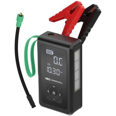 39. GREEN CELL POWERBANK/BOOSTER/STARTANLAGE/PUMPER POWERBOOST AIR 8000 mAh 1000 A - MIT KOMPRESSOR