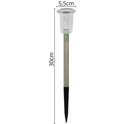 4. SOLARLEUCHTE KRISTALL INOX 5,5x33CM
