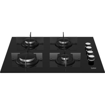5. Beko HILG64120S Gaskochfeld (4 Kochzonen; schwarz)