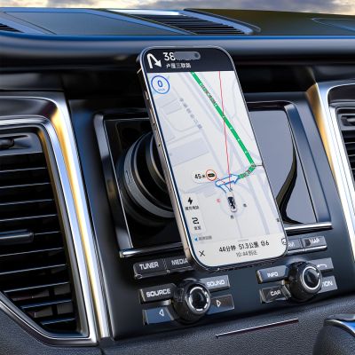 4. Dudao F24MAX Kfz-Halterung mit 15-W-Funkladegerät, MagSafe-kompatibel, mit automatischem Saugnapf – Schwarz