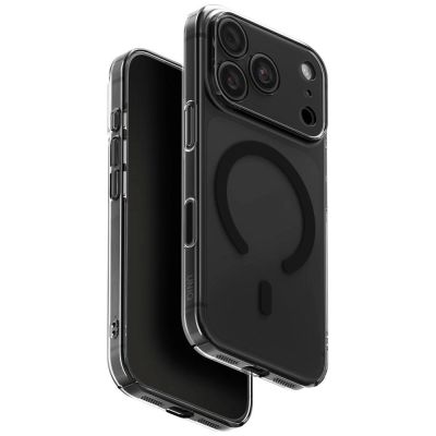 Uniq Airsuit Magclick Ladehülle für iPhone 18 Pro / 17 Pro – Schwarz