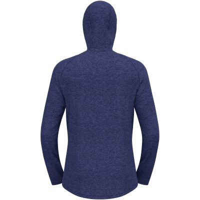 Herren-Sweatshirt Odlo TENCIA Midlayer-Hoodie mit durchgehendem Reißverschluss, blau