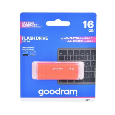 GoodRam UME3 UME3-0160O0R11 USB-Stick (16 GB; USB 3.0; orange)