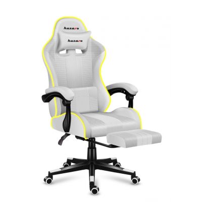 12. Huzaro Force 4.7 RGB Weißer Gaming-Stuhl