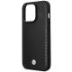 6. Hülle BMW BMHMP14L22RFGK iPhone 14 Pro 6.1" schwarz/schwarz Leder Rautenmuster MagSafe
