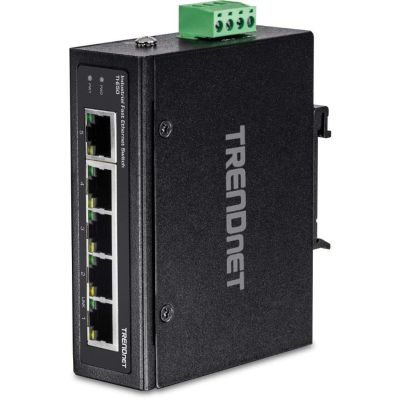 7. TRENDnet Industrie Switch 5 Port Fast Ethernet L2 DIN-Schiene