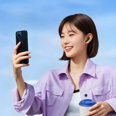 7. QCY MeloBuds N30 In-Ear-Kopfhörer mit ANC, Bluetooth 5.4, IPX4 – Schwarz
