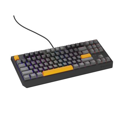 4. GENESIS Thor 230 TKL Gaming-Tastatur USB + RF Wireless + Bluetooth QWERTY Schwarz, Grau, Orange
