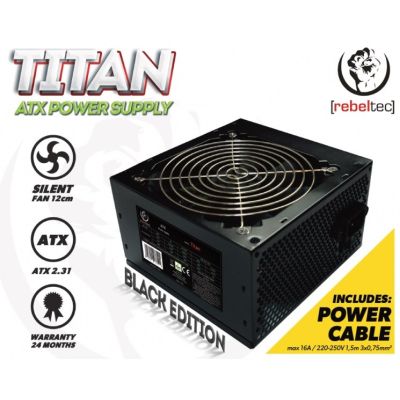 3. REBELTEC ATX-NETZTEIL VER. 2.31 BOX+KABEL TITAN 500