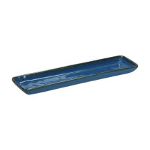 Set mit 4 rechteckigen Tabletts von Concerto Blu Avio – Marineblau, 32 x 8 cm