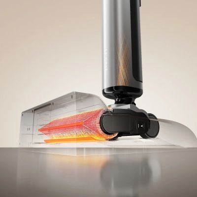 24. UWANT D800 Nass- und Trockensauger mit Wischfunktion und Ladestation – Grau