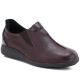 Damen-Lederschuhe mit Keilabsatz, bordeauxrot M.Daszyński SFY2647-5