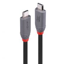 Lindy 36958 USB-Kabel USB4 Gen 3x2 2m USB-C Schwarz