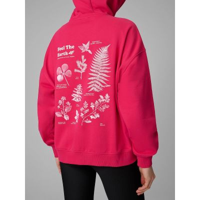 5. Lockerer Damen-Sweatshirt mit Kapuze 4F 4FRSS26TSWSF2836-53S