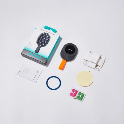 4. Joyroom JR-ZS393-S Magnethalter mit Saugnäpfen für 4,7-7-Zoll-Telefone – Schwarz und Orange