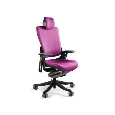Wau 2 BL401 Bürostuhl, magenta/schwarzer Stoff