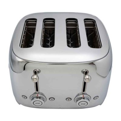 Smeg TSF03SSEU Toaster 6, 4 Backfächer, 2000 W, Chrom