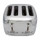 Smeg TSF03SSEU Toaster 6, 4 Backfächer, 2000 W, Chrom