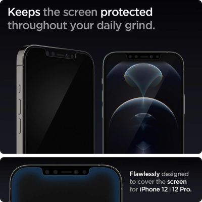 17. Spigen Glas.tR EZ Fit gehärtetes Glas für iPhone 12 / iPhone 12 Pro - 2 Stk.