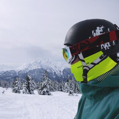 4. Rockbros isolierte Sturmhaube LF7345G fluoreszierend grün