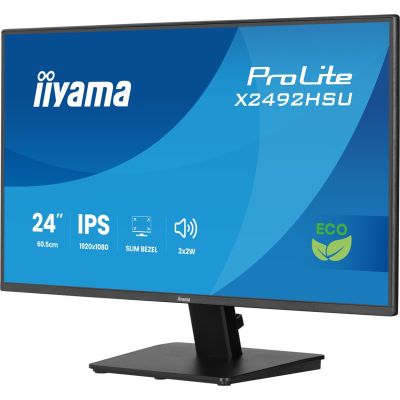 6. iiyama ProLite 24-Zoll Full HD IPS-Panel mit schmalen Rändern an allen Seiten und Energieeffizienzklasse B