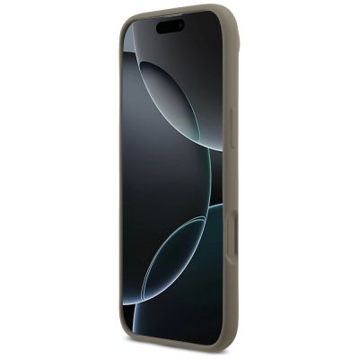 5. Guess Silikonhülle mit großem 4G-Schriftzug für iPhone Air – Braun