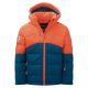 Trollkids Kinder Gryllefjord wasserdichte Winterjacke Orange/Blau (365-428)