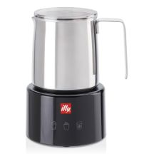 Illy 23760 Milchaufschäumer/Milchwärmer, Schwarz, Edelstahl