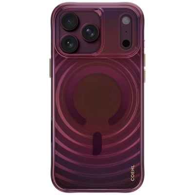 2. Uniq Coehl Vela Magnetische Ladehülle für iPhone 18 Pro Max / 17 Pro Max – Burgunderrot