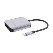 Conceptronic BIAN09G USB 3.2 Gen 2 Typ-C Kartenleser Grau
