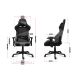 14. Huzaro Force 6.2 Gaming-Stuhl aus grauem Netzgewebe
