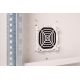 7. Digitus 19" 12U 600x600 Wand-Netzwerkschrank, Volltür, grau, ungeteilt, montiert, IP55, 100 kg