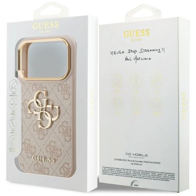 8. Guess 4G Big 4G Classic Logo Hülle für iPhone 17 Pro - Roségold