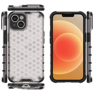 16. Wabenhülle für iPhone 14 Plus gepanzerte Hybridhülle blau