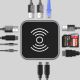 10. Hub USB-C 12 in 1 Wozinsky WHBC09Y8S multifunktional, mit kabelloser Ladefunktion, Aluminium, mit 15 cm Kabel - grau