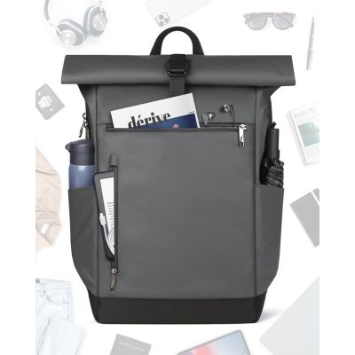 2. Inateck BP01003 Rucksack, Reiserucksack, Schwarz/Grau, Polyester