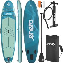 SET - 150 kg aufblasbares SUP-Board ENERO 320x81x15 cm