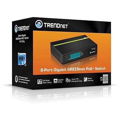 4. TRENDnet 8-Port Gigabit PoE+ 123W Metall-Switch