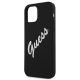 6. Guess GUHCP12SLSVSBW iPhone 12 mini 5.4" schwarz-weißes Hardcase Silikon Vintage