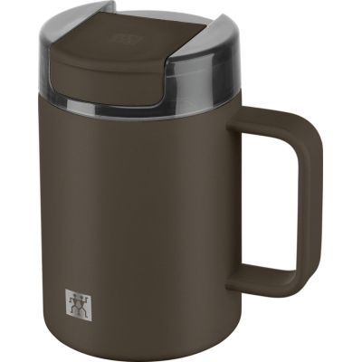 ZWILLING THERMO PLUS Thermobecher mit Henkel – 380 ml, braun